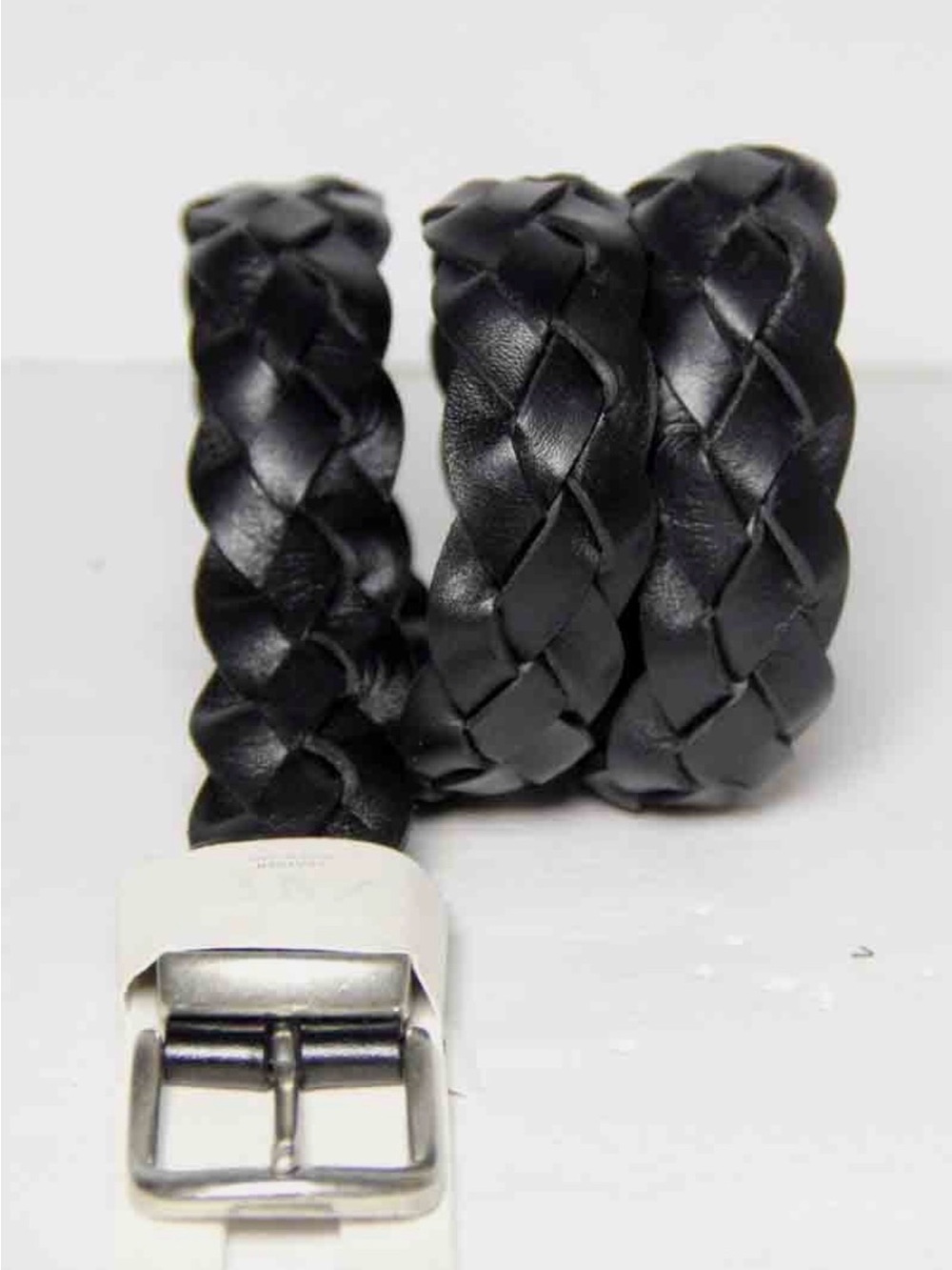 Nwt- zara man- braided leather belt- 95